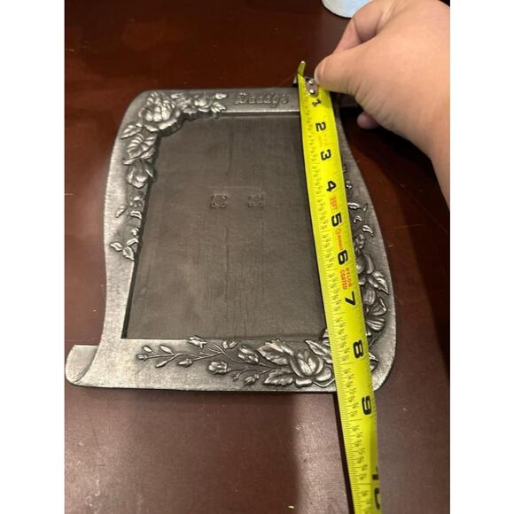 Silver finish Daddy’s Girl 5x7 Photo Frame 1990’s Vintage - Picture 4 of 4